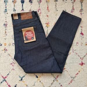 Naked & Famous Jeans Mens 33 Easy Guy Natural Indigo Selvedge Canada Tapered